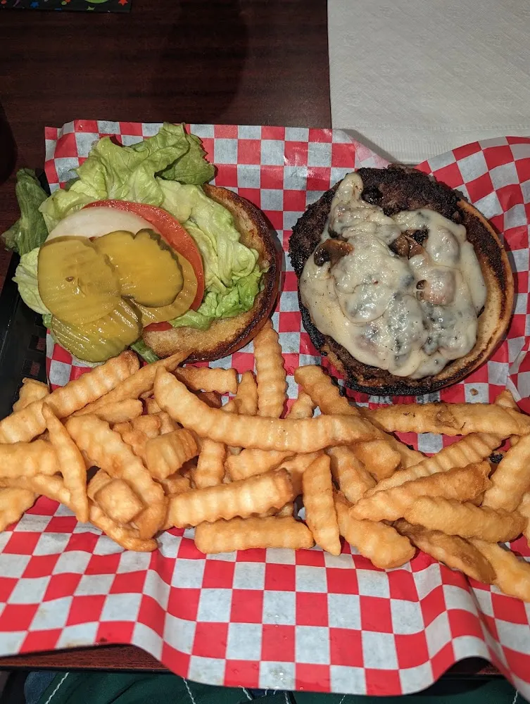 Mushroom Swiss Burger